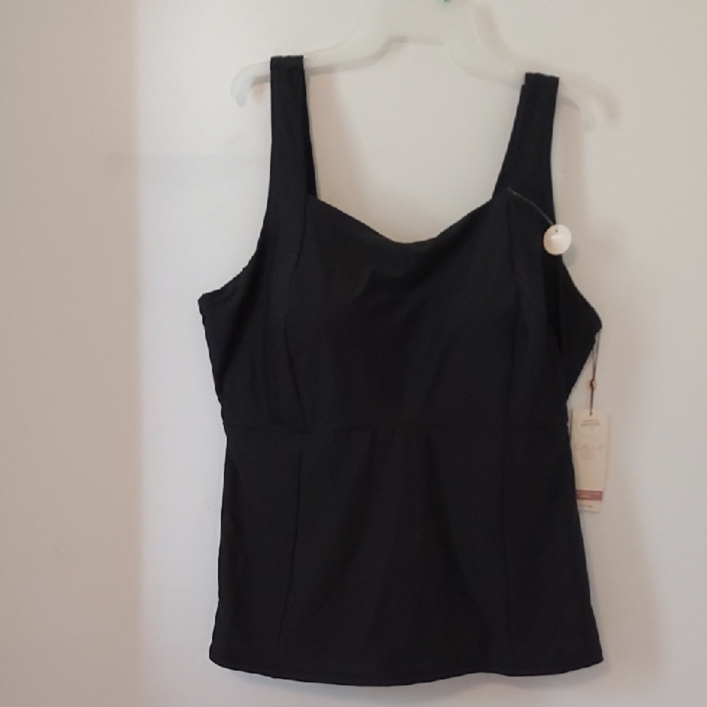 Calia 3X   Black bathing Suit Top